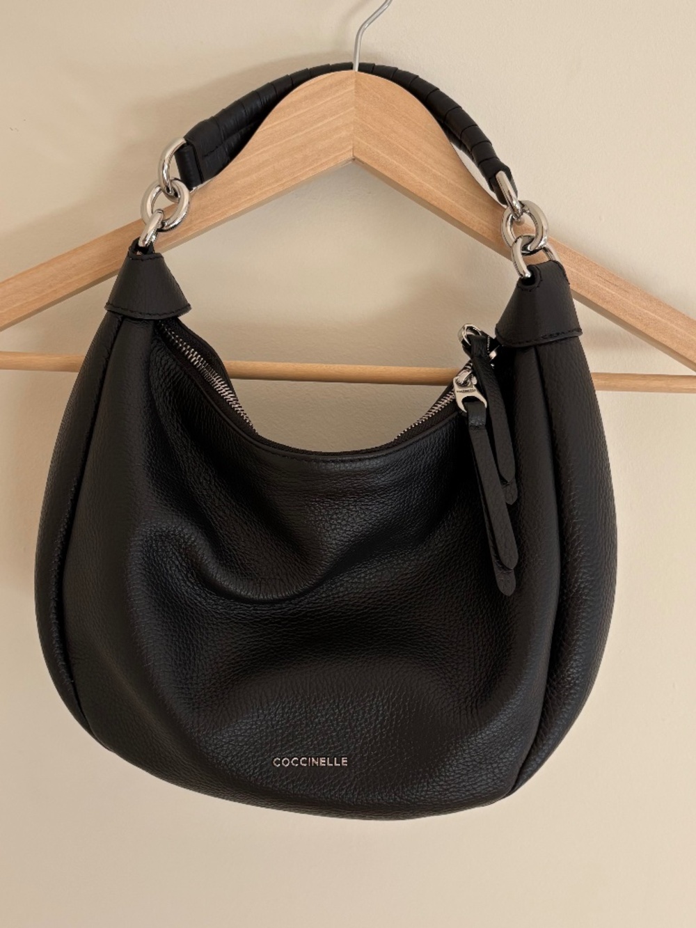 Coccinelle Small Maelody Hobo Handbag in Back Leather
